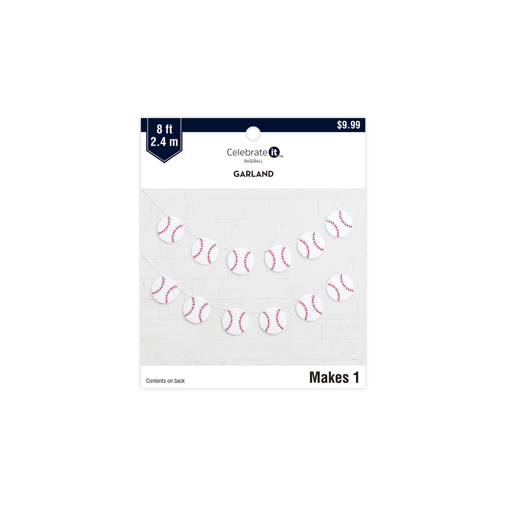 8ft. Baseball Garland by Celebrate It™
